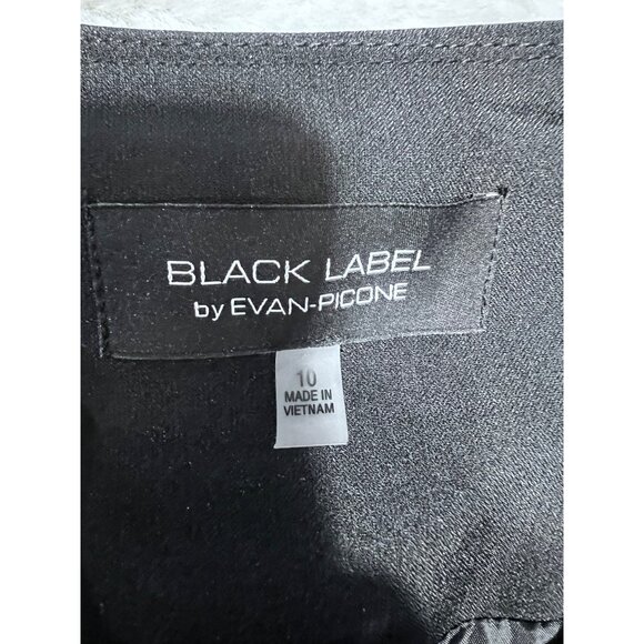 Black Label By Evan-Picone Womens Plaid Open-Front Jacket Black/Green women size - Picture 3 of 6